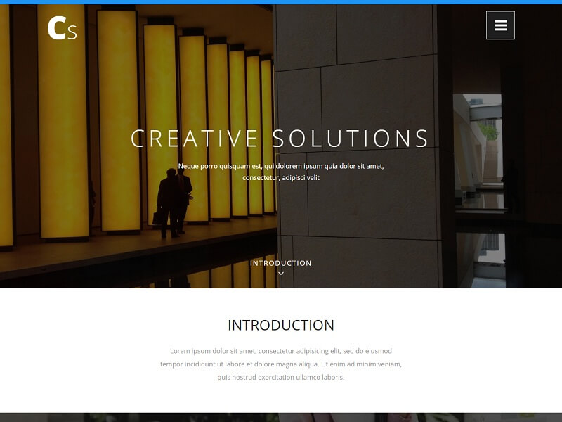 免费的一页 HTML 网站模板