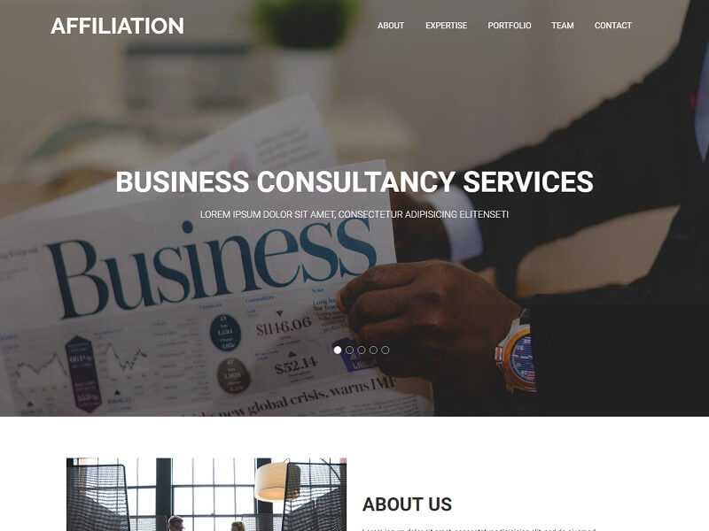 免费的一页 HTML 网站模板