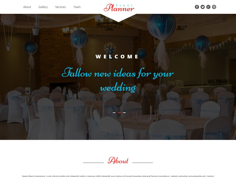 免费的一页 HTML 网站模板