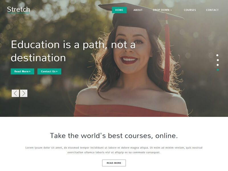 無料のレスポンシブHTMLWebサイトテンプレート