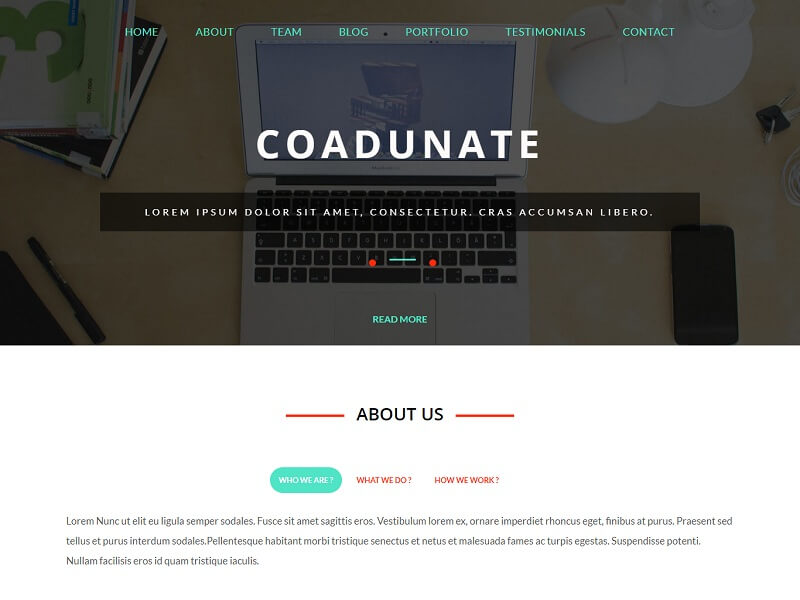 قوالب موقع HTML للشركات المجانية