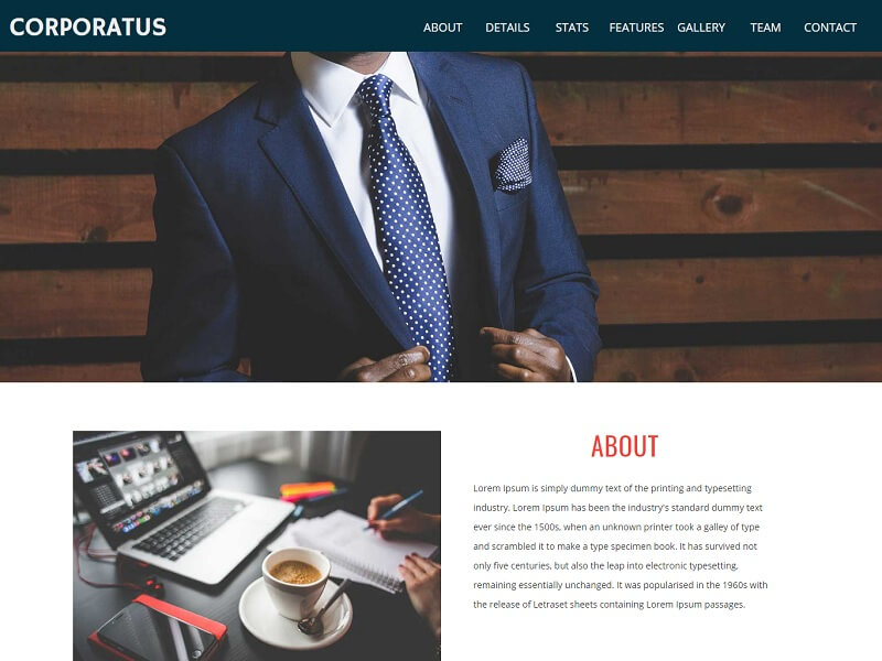 قوالب موقع HTML للشركات المجانية