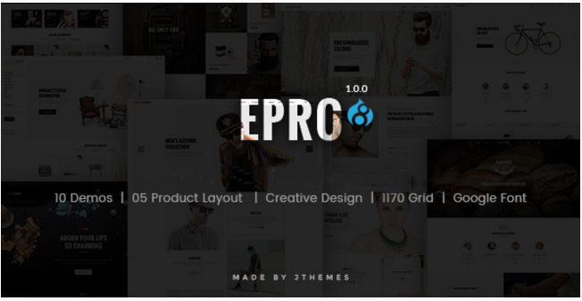 ePro - Tema Perdagangan Multiguna Drupal 8