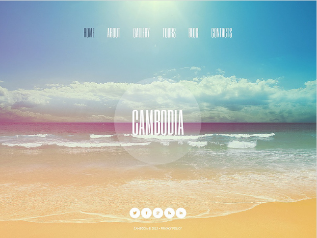 Templat Situs Web Bootstrap Perjalanan