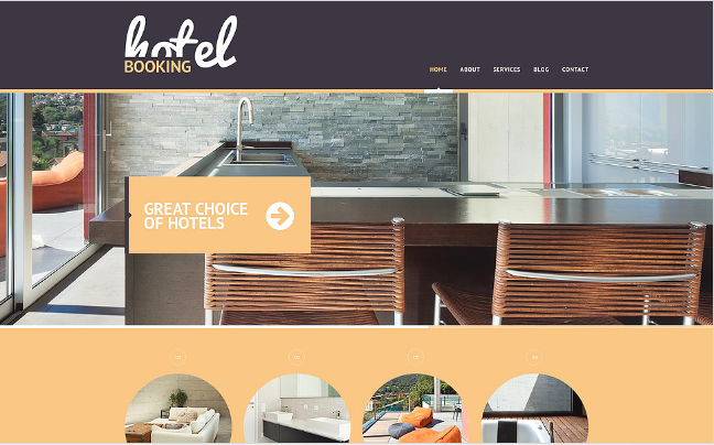 Templat Situs Web Bootstrap Perjalanan