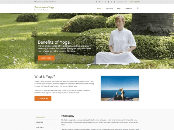 Yoga Pranayama Pranayama Yoga Free Sports WordPress Themes