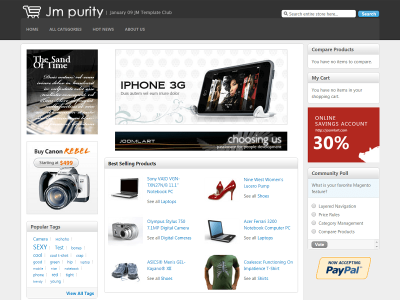 Thèmes Purity Magento