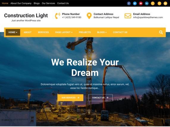 Luz de construcción Construction Light