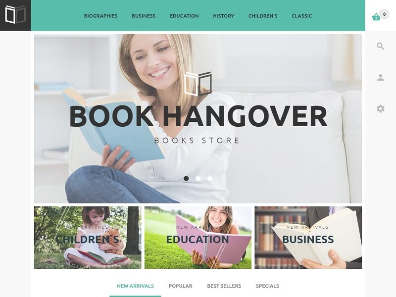 书宿醉 Book Hangover Free Prestashop Theme