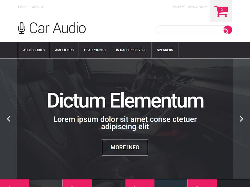 汽车配件 Car Accessories Free Prestashop Themes