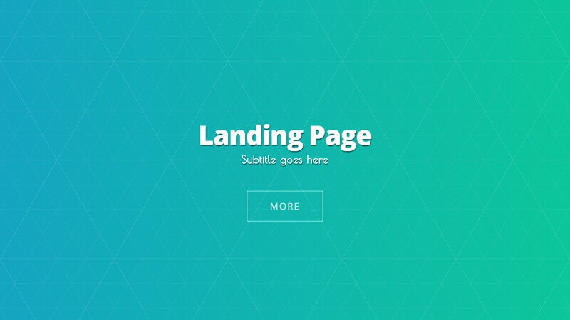 Pagina de destinație de fundal animată CSS CSS Animated Background Landing Page