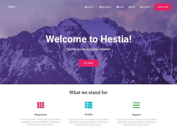 Гестия Hestia Free Portfolio WordPress Themes