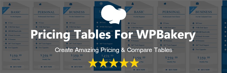 Tabele de prețuri pentru WPBakery Pricing Tables For WPBakery