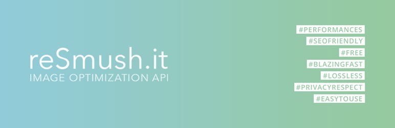 yeniden ezmek reSmush Free Image Optimization Plugin