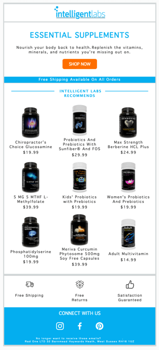 Campanhas de e-mail Email campaigns