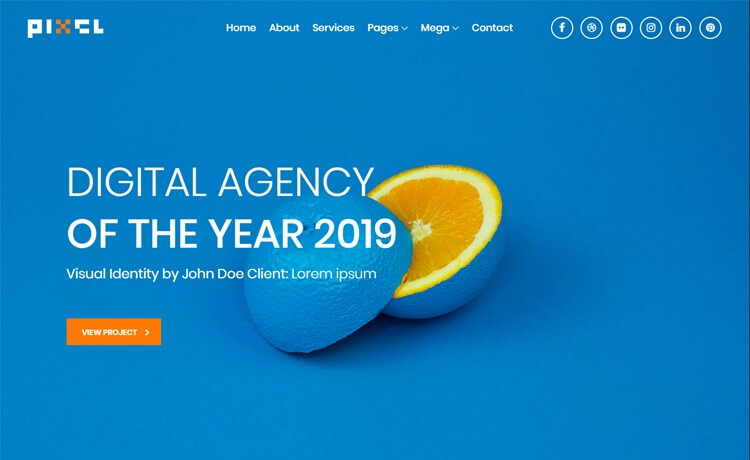 像素 1 pixel 1 Free Multipurpose Website Template