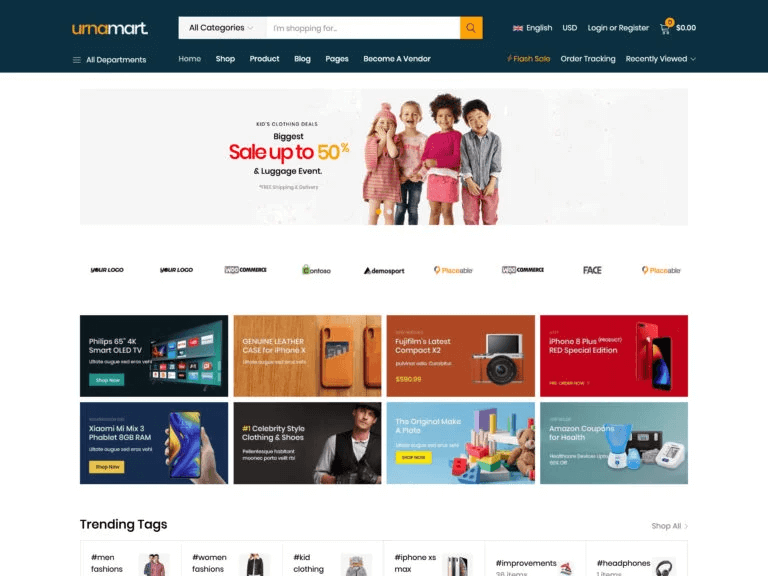 烏爾納 Urna Multi vendor theme For WordPress