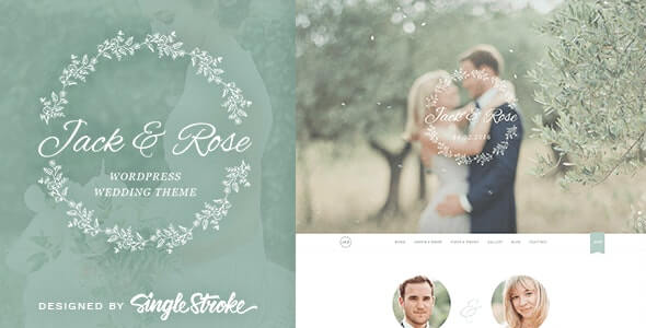 Jack Rose Jack Rose Wedding Theme For WordPress