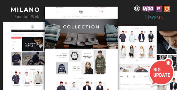Mailand Milano Fashion Theme For WordPress