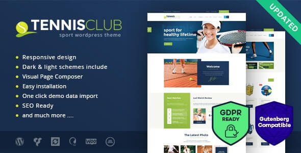 Tennisverein Tennis Club Sports Theme For WordPress