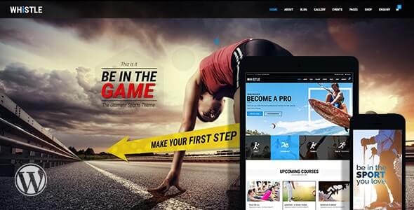Pfeife Whistle Sports WordPress Theme