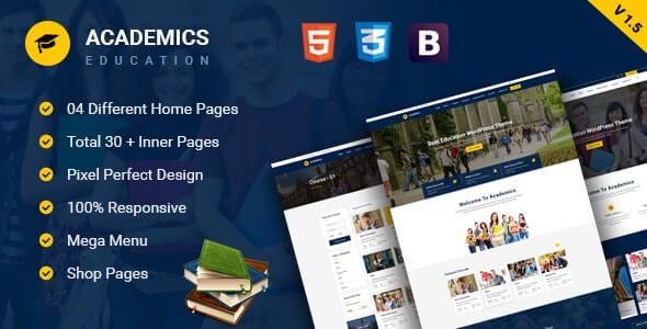 Universitaires Academics Education HTML Template