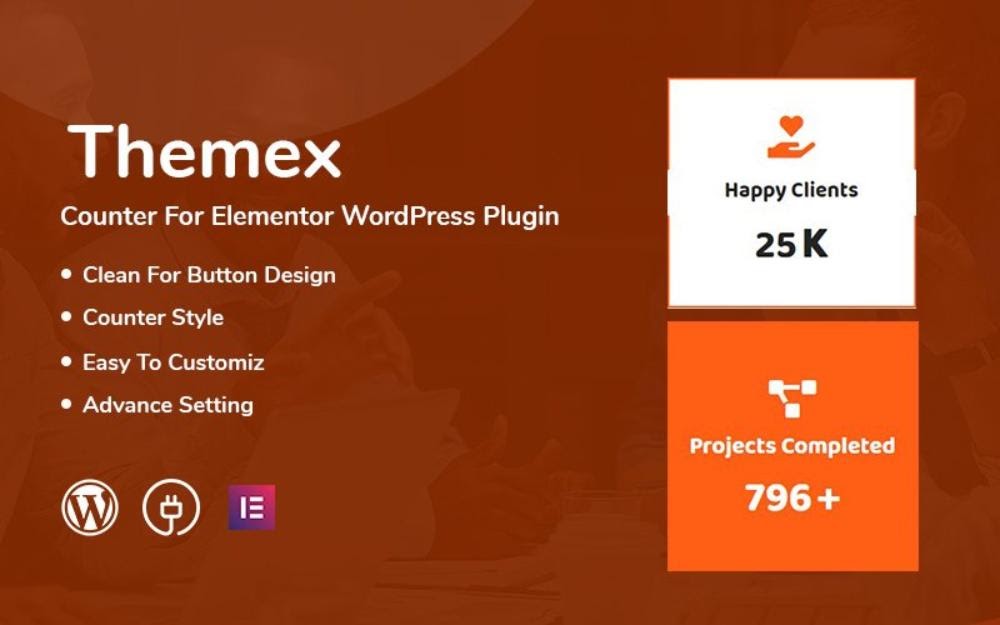 Penghitung Temax Untuk Elemen Themex Counter For Elementor WordPress Plugin