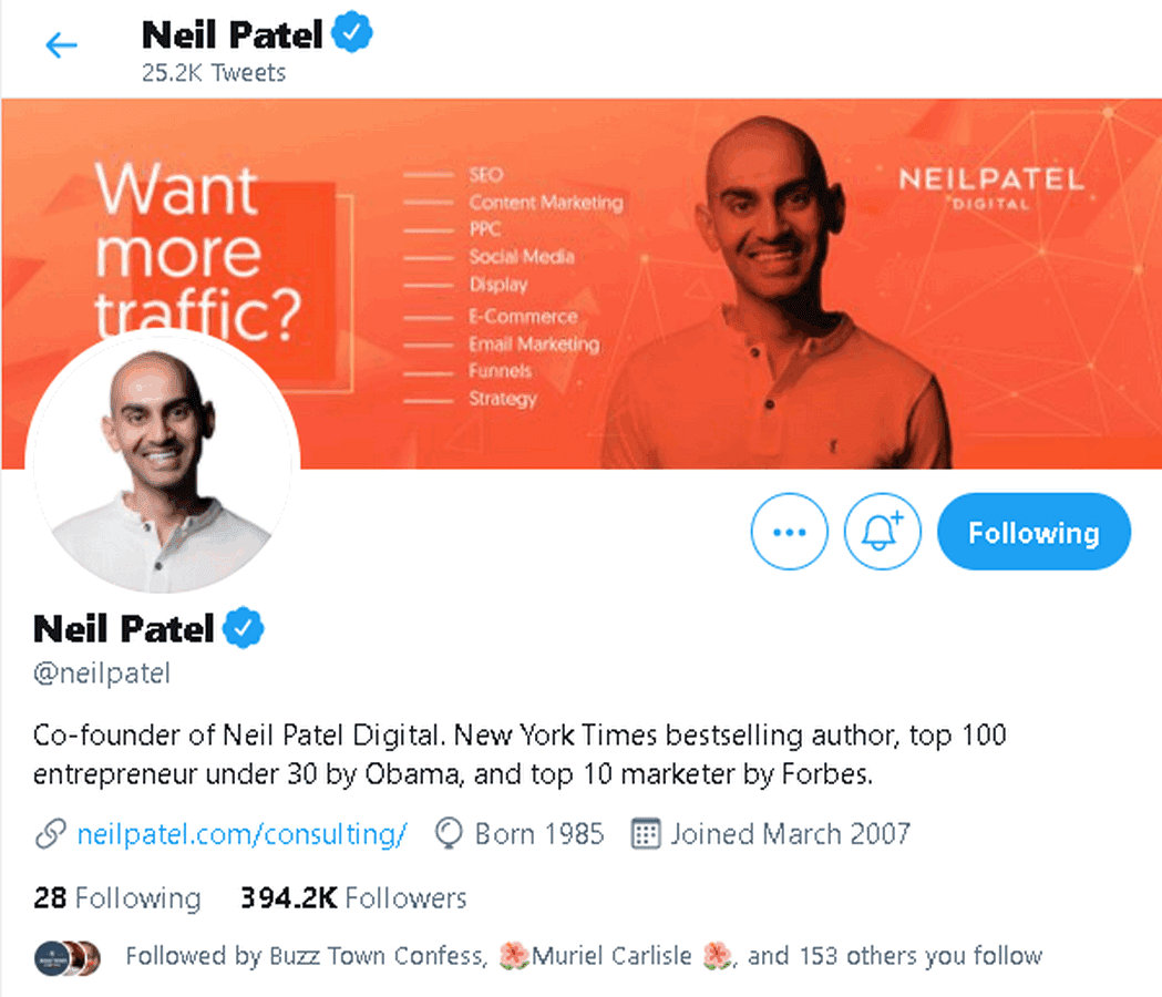 尼爾帕特爾 Neil Patel's influencer marketing