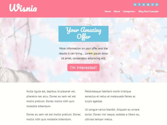 ويسنيا Wisnia Free Multilingual Theme For WordPress