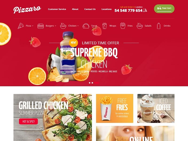 Pizzaro Ecommerce Theme