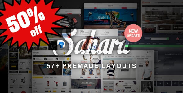 Sahara magento Ecommerce theme