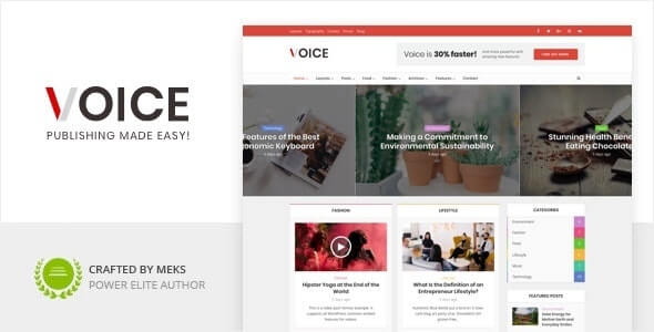 صوت Voice Magazine Theme For WordPress