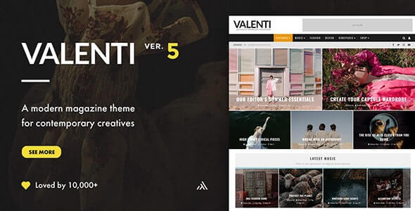 فالنتي Valenti Magazine Theme For WordPress