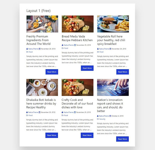 Wtyczka Post Grid The Post Grid Layout View