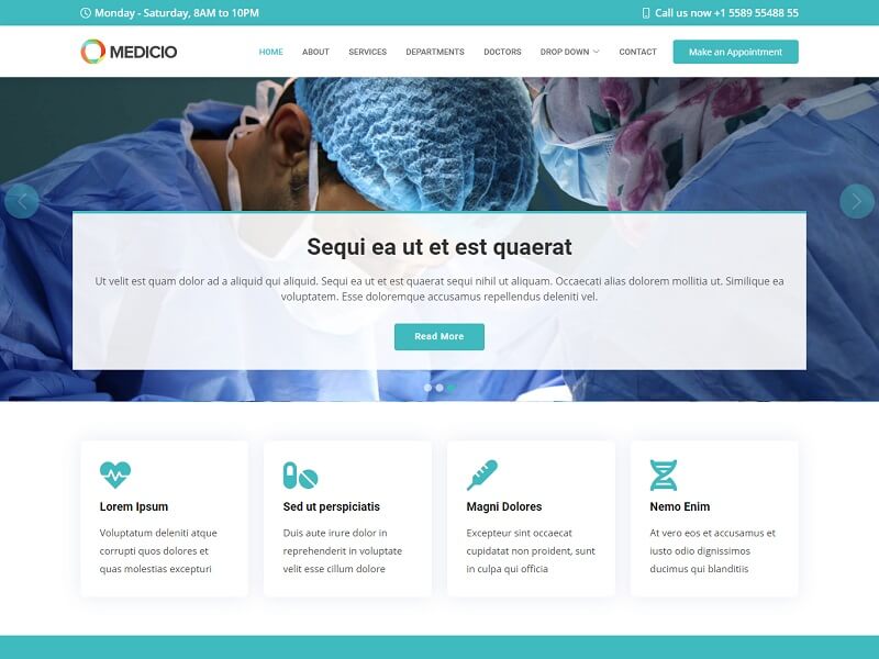 Medycyna Medicio Free Medical HTML Template