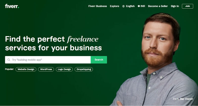Fiverr website For Freelancer