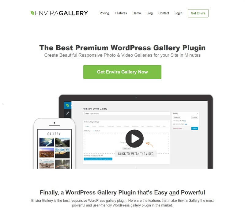 Envira Gallery plugin