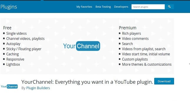 yourchannel WordPress Plugin