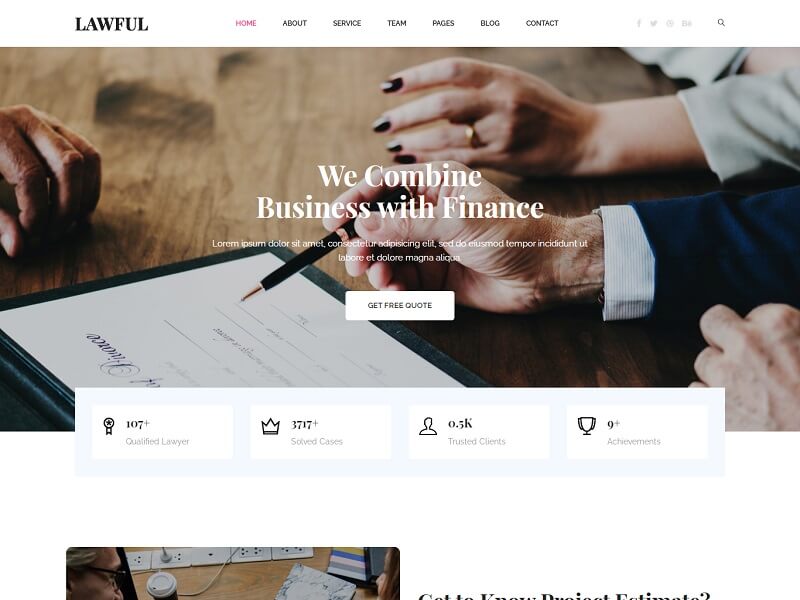 Lawful Free HTML Website Template