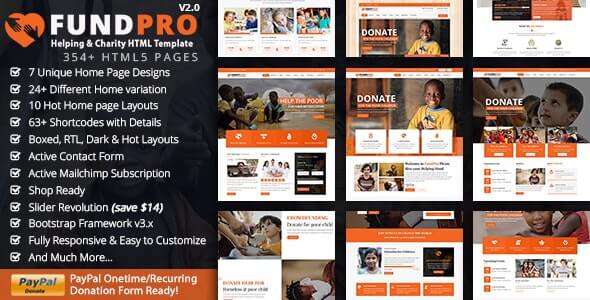 Fundpro Charity HTML Template
