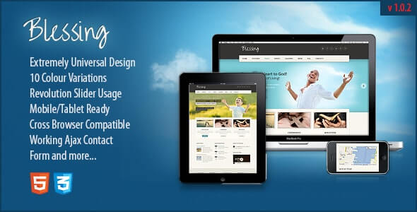 Blessing Charity website template 
