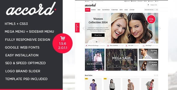 Accord Best Selling Opencart Theme