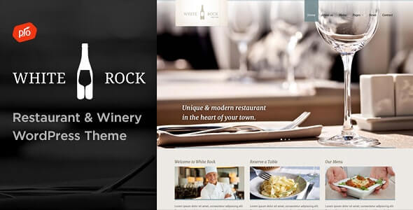 White Rock Restaurant WordPress Theme