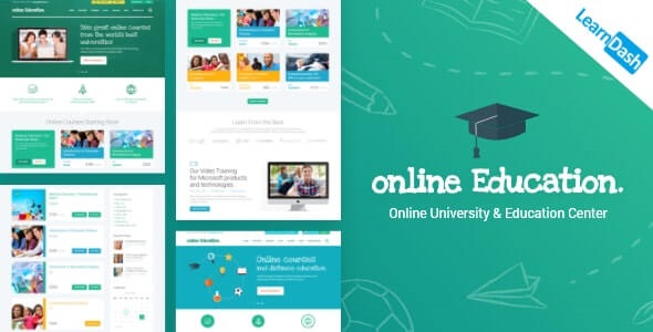 Education Center Online Course theme