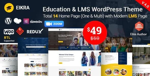 Eikra Online eLearning theme