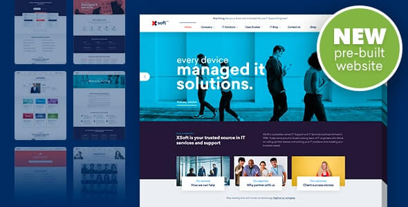 Nanosoft IT Company WordPress theme