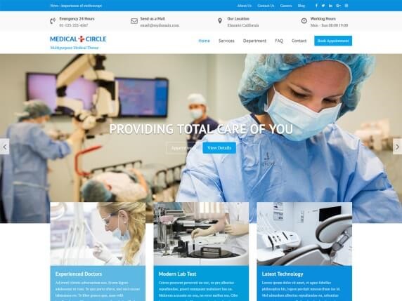 Medical Circle Free Medical WordPress Theme