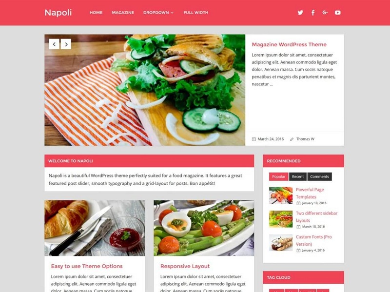 Tema WordPress terbaik Napoli