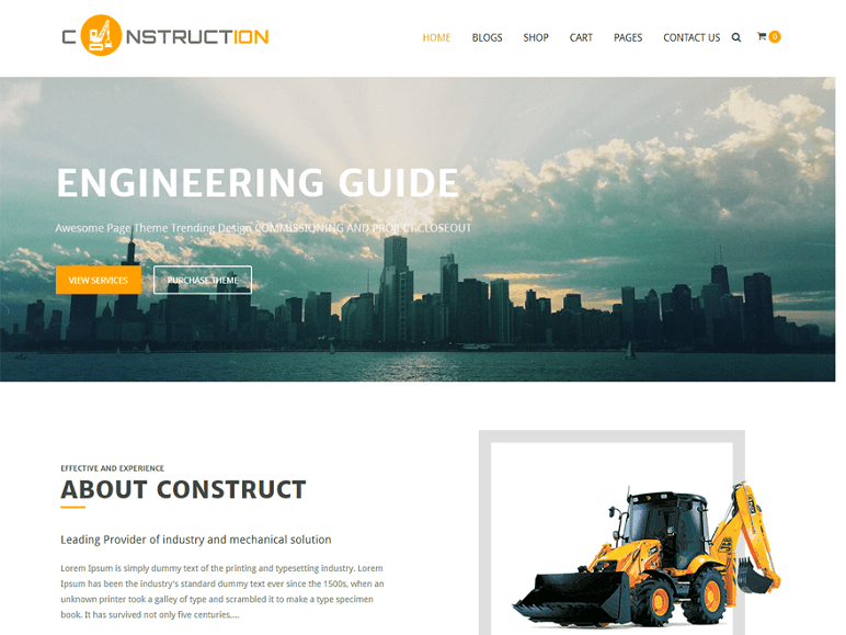 Construction Lite best Free WordPress Themes