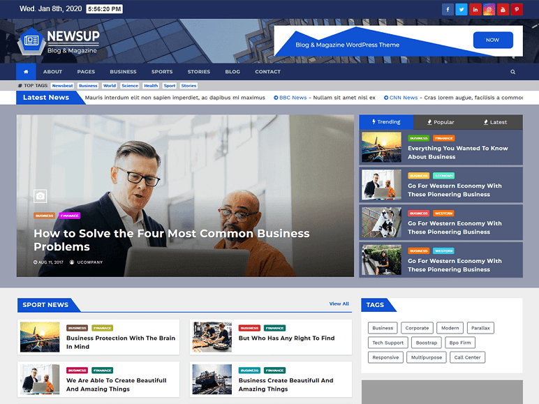 newsup best WordPress Themes